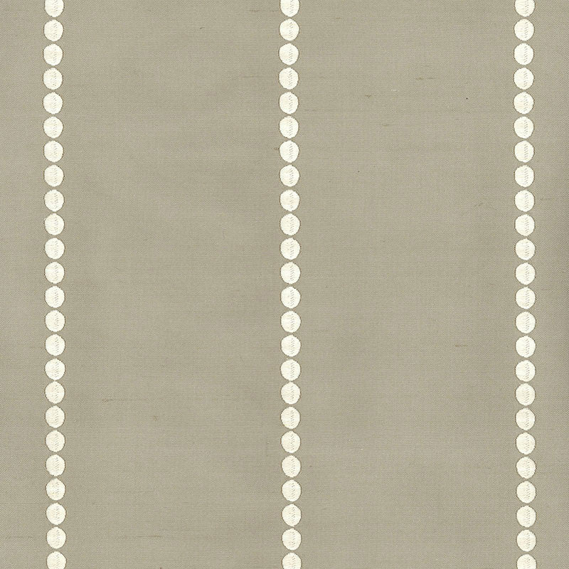 Gabrielle Embroidery Dove 62201 by Schumacher Designer Fabric MATTHEW PATRICK SMYTH See Sample INDIA . </p><p>Repeat: Horizontal: 4 1/2" (11CM) and Vertical: 1/2" (1CM) 54" WIDE (137CM) - Swanky Fabrics -