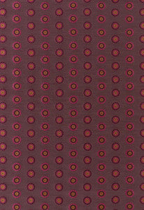Shibori Circle Claret & Berry 62240 by Schumacher Designer Fabric
