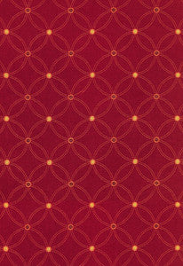 Nexus Embroidery Persimmon 62253 by Schumacher Designer Fabric
