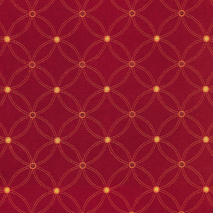 Nexus Embroidery Persimmon 62253 by Schumacher Designer Fabric MODERN WOVENS LINEN 94% RAYON 6% INDIA </p><p>Repeat: Horizontal: 5 1/4" (13CM) and Vertical: 5 3/8" (14CM) 53 - Swanky Fabrics -