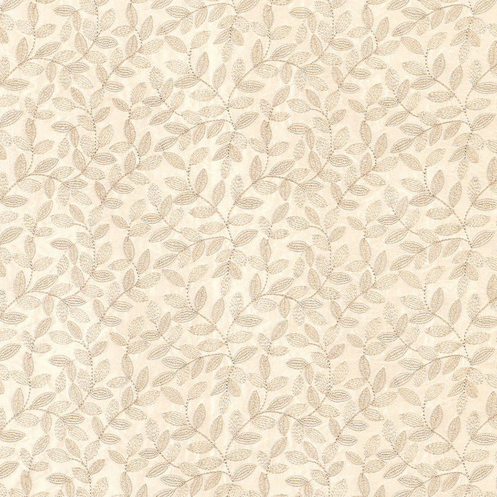 Manor Leaf Embroidery Ecru 62360 by Schumacher Designer Fabric CHROMA SILK 46% VISCOSE 37% INDIA </p><p>Repeat: Horizontal: 6 1/8" (16CM) and Vertical: 3" (8CM) 52.625 - Swanky Fabrics -