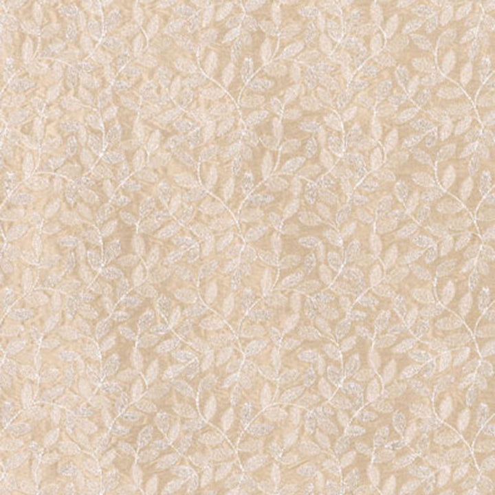 Manor Leaf Embroidery Fawn 62362 by Schumacher Designer Fabric CHROMA See Sample INDIA NOT APPLICABLE </p><p>Repeat: Horizontal: 6 1/8" (16CM) and Vertical: 3" (8CM) 52 5/8" WIDE (134CM) - Swanky Fabrics -
