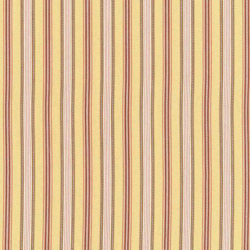 Brook Stripe Maize 62471 by Schumacher Fabric Schumacher Fabric Brook Stripe Maize 62471Fabric ORGANIC COTTON 77% FRANCE </p><p>Repeat: H: HORZ. 1 3/4" (4CM) , V: 56 - Fabric Carolina -