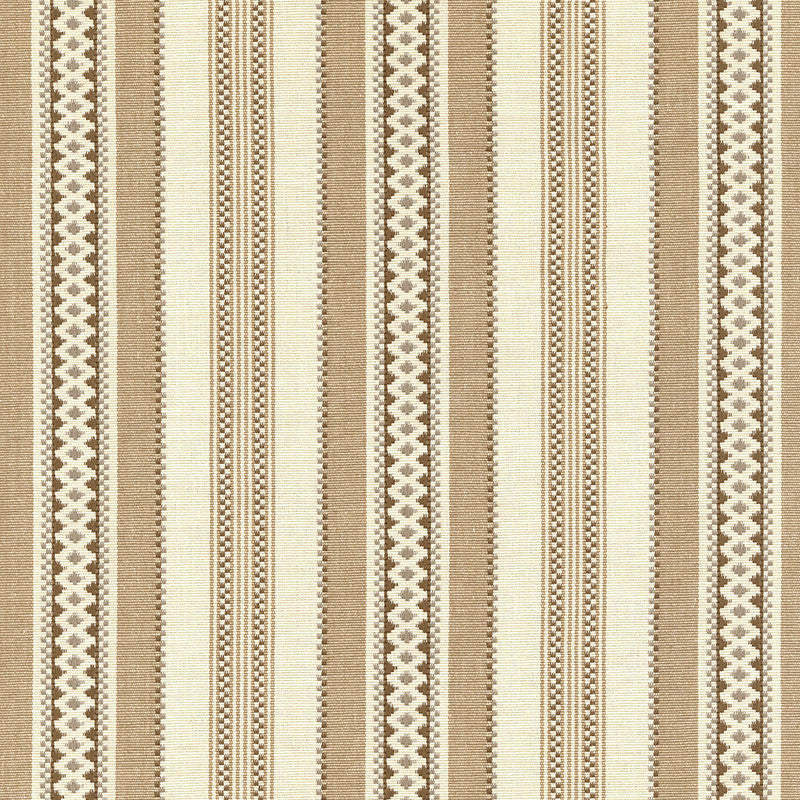Wiltshire Stripe Sand 62501 by Schumacher Designer Fabric CHROMA See Sample INDIA LIGHT DUTY </p><p>Repeat: Horizontal: 4 1/2" (11CM) and Vertical: - 55" WIDE (140CM) - Swanky Fabrics -