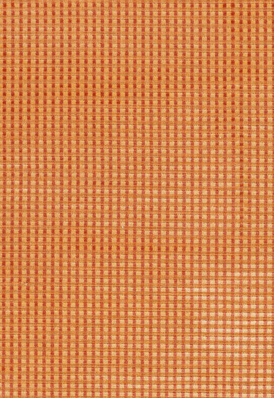 Trianon Velvet Check Terracotta 62590 by Schumacher Designer Fabric Chroma 50% Cotton, 50% Viscose Martindale 10,000 Horizontal: 3/8- and Vertical: 3/8- 53.5 - Swanky Fabrics -