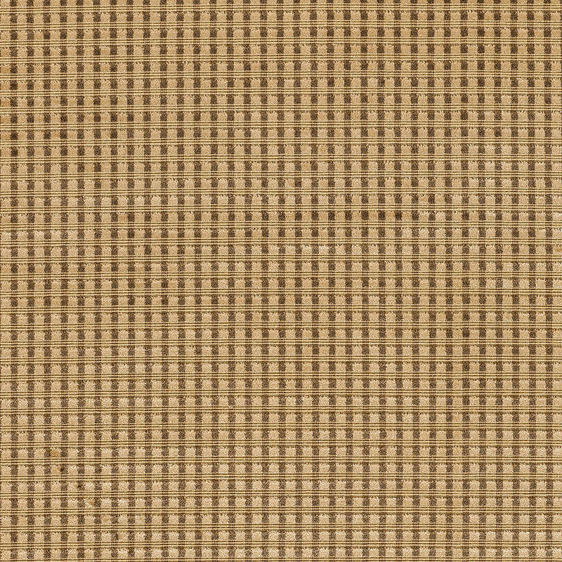 Trianon Velvet Check Teak 62591 by Schumacher Designer Fabric CHROMA See Sample BELGIUM MEDIUM DUTY </p><p>Repeat: Horizontal: 3/8" (1CM) and Vertical: 3/8" (1CM) 53 1/2" WIDE (136CM) - Swanky Fabrics -