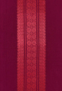 Saree Stripe Mulberry 62663 by Schumacher Designer Fabric