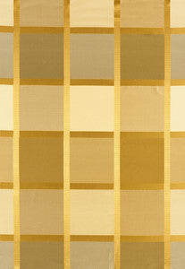 Navsari Silk Plaid Creme Caramel 62851 by Schumacher Designer Fabric