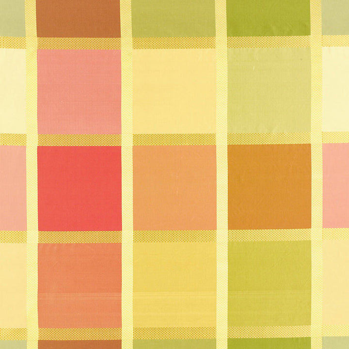 Navsari Silk Plaid Azalea 62853 by Schumacher Designer Fabric CLASSIC WOVENS See Sample INDIA LIGHT DUTY </p><p>Repeat: Horizontal: 27" (69CM) and Vertical: 30" (76CM) 54" WIDE (137CM) - Swanky Fabrics -