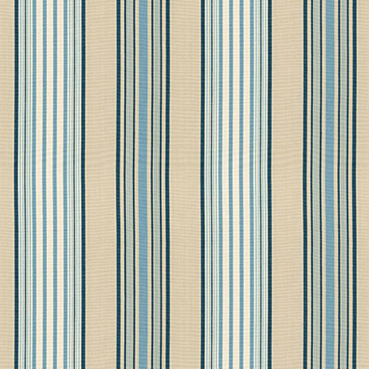 Saratoga Cotton Stripe Indigo / Chambray / Beige 62963 by Schumacher Designer Fabric CHROMA SP14 COTTON 100% INDIA MARTINDALE 15,500 </p><p>Repeat: Horizontal: 9 1/4" (23CM) and Vertical: 54 - Swanky Fabrics -