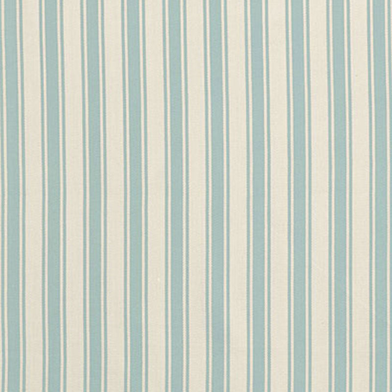 Nantucket Herringbone Stripe Ivory/Aqua 62974 by Schumacher Designer Fabric COUNTRY HOUSE COTTONS See Sample INDIA . </p><p>Repeat: Horizontal: 1 3/4" (4CM) and Vertical: - 54" WIDE (137CM) - Swanky Fabrics -