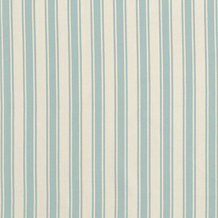 Nantucket Herringbone Stripe Ivory/Aqua 62974 by Schumacher Designer Fabric COUNTRY HOUSE COTTONS See Sample INDIA . </p><p>Repeat: Horizontal: 1 3/4" (4CM) and Vertical: - 54" WIDE (137CM) - Swanky Fabrics -