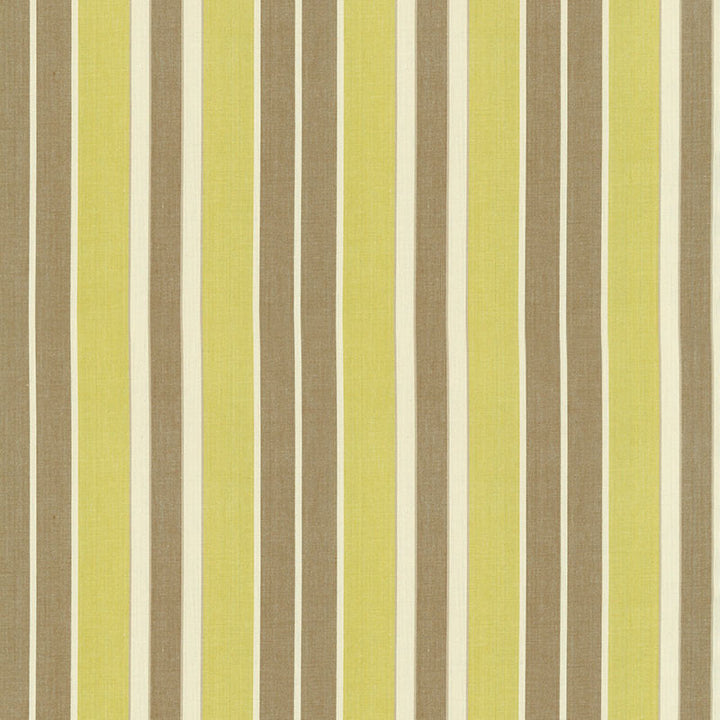 Beacon Cotton Stripe Pear/Flax/Ivory 62990 by Schumacher Designer Fabric COUNTRY HOUSE COTTONS See Sample INDIA . </p><p>Repeat: Horizontal: 6 3/4" (17CM) and Vertical: - 54" WIDE (137CM) - Swanky Fabrics -