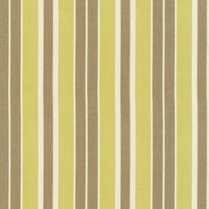 Beacon Cotton Stripe Pear/Flax/Ivory 62990 by Schumacher Designer Fabric