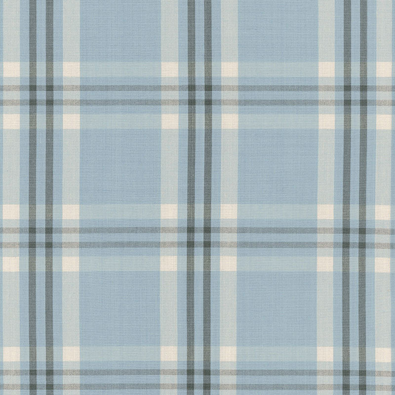 Wilton Cotton Plaid Chambray/Indigo 63015 by Schumacher Designer Fabric COUNTRY HOUSE COTTONS See Sample INDIA . </p><p>Repeat: Horizontal: 4 1/2" (11CM) and Vertical: 4 1/4" (11CM) 54" WIDE (137CM) - Swanky Fabrics -