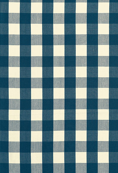 Camden Cotton Check Indigo 63039 by Schumacher Designer Fabric Chroma 100% Cotton Martindale 7,500 Horizontal: 3 and Vertical: 3 54 - Swanky Fabrics -