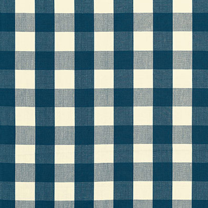 Camden Cotton Check Indigo 63039 by Schumacher Designer Fabric CHROMA SP14 See Sample INDIA LIGHT DUTY </p><p>Repeat: Horizontal: 3" (8CM) and Vertical: 3" (8CM) 54" WIDE (137CM) - Swanky Fabrics -