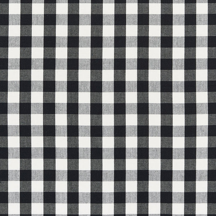 Elton Cotton Check Black 63064 by Schumacher Designer Fabric FRENCH REVOLUTION COTTON 100% INDIA MARTINDALE 7,500 </p><p>Repeat: Horizontal: 1 1/4" (3CM) and Vertical: 1 1/4" (3CM) 54 - Swanky Fabrics -