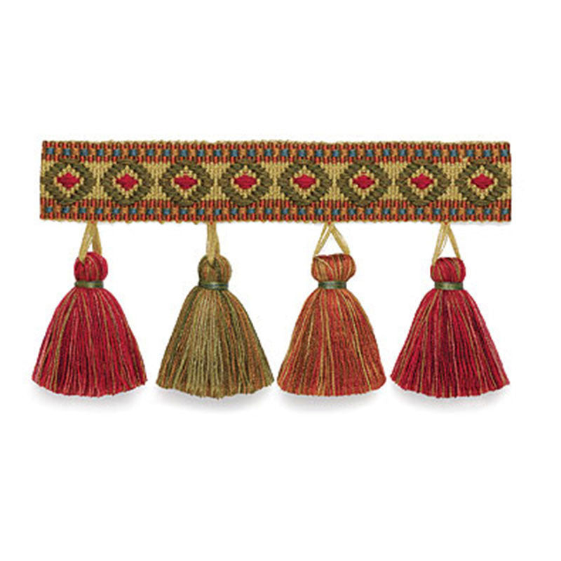 Pembury Tassel Fringe Rosewood 63150 by Schumacher Designer Trim SOMERSET TRIMMINGS See Sample AUSTRALIA . </p><p>Repeat: Horizontal: - and Vertical: - 2 6/8" WIDE (7CM) - Swanky Fabrics -