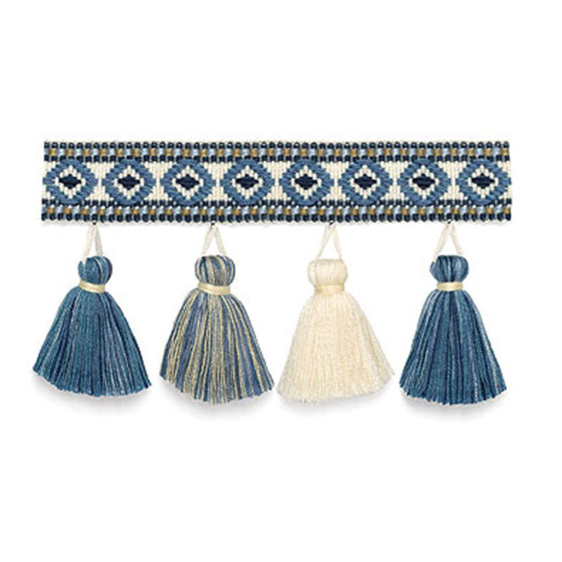 Pembury Tassel Fringe Delft 63153 by Schumacher Fabric Schumacher Fabric Pembury Tassel Fringe Delft 63153Fabric ACRYLIC 99% AUSTRALIA </p><p>Repeat: H: , V: 2.75 - Fabric Carolina -