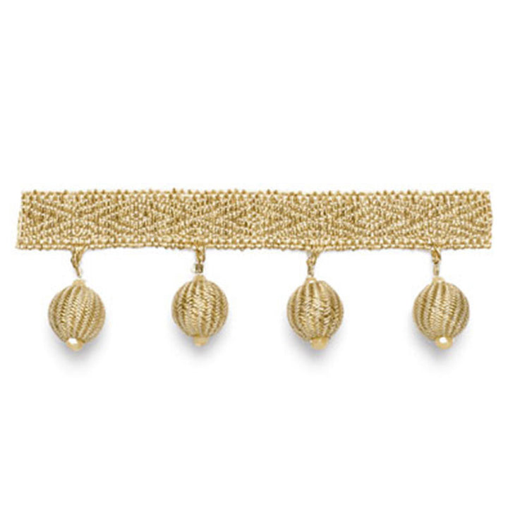 Scarborough Bobble Fringe Champagne 63252 by Schumacher Designer Trim SOMERSET TRIMMINGS See Sample SPAIN . </p><p>Repeat: Horizontal: - and Vertical: - 1 5/8" WIDE (4CM) - Swanky Fabrics -