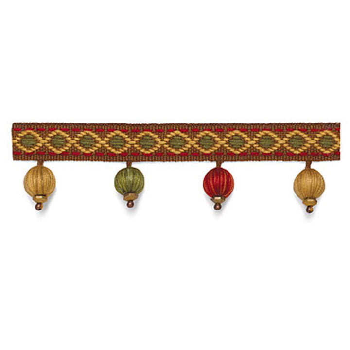 Willington Bobble Fringe Rosewood 63260 by Schumacher Designer Trim SOMERSET TRIMMINGS ACRYLIC 98% POLYESTER 2% SPAIN </p><p>Repeat: Horizontal: and Vertical: 1.375 - Swanky Fabrics -