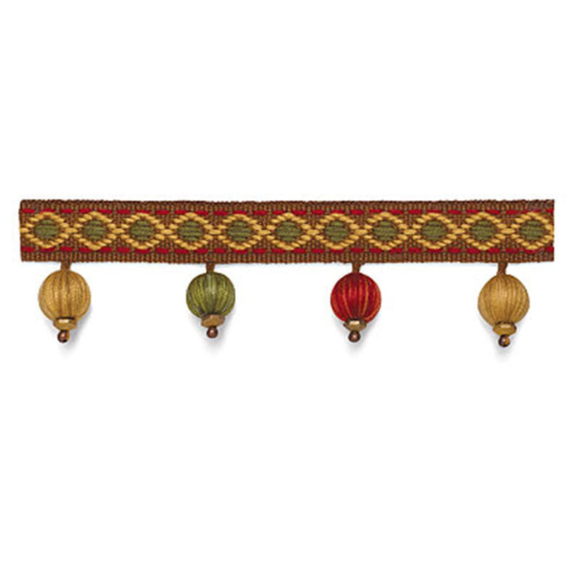 Willington Bobble Fringe Rosewood 63260 by Schumacher Designer Trim SOMERSET TRIMMINGS See Sample SPAIN . </p><p>Repeat: Horizontal: - and Vertical: - 1 3/8" WIDE (3CM) - Swanky Fabrics -