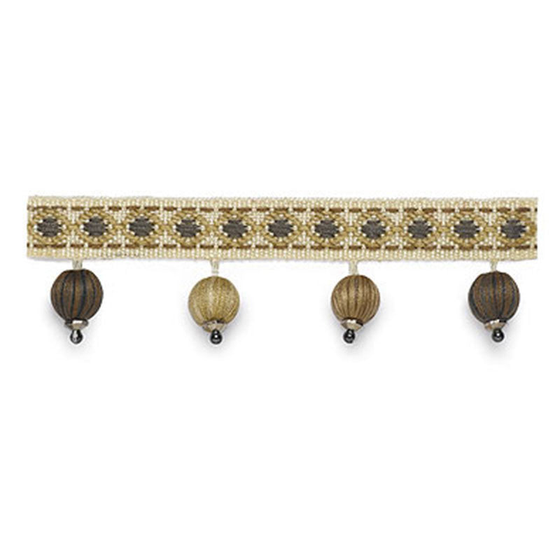 Willington Bobble Fringe Moonstone 63264 by Schumacher Designer Trim SOMERSET TRIMMINGS See Sample SPAIN . </p><p>Repeat: Horizontal: - and Vertical: - 1 3/8" WIDE (3CM) - Swanky Fabrics -