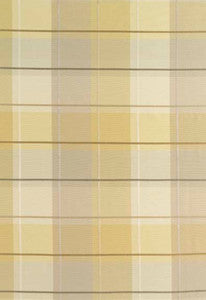 Coin Silk Plaid Alabaster 63360 by Schumacher Designer Fabric