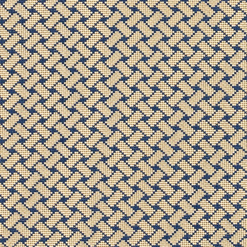 Schumacher Fabric Bristol Weave Blue 63396 - 3 1/2 Yards