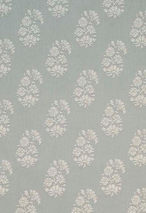 Astara Paisley Aqua 63420 by Schumacher Designer Fabric