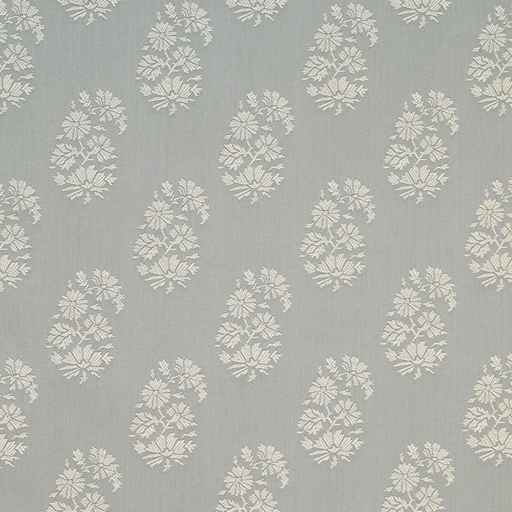 Astara Paisley Aqua 63420 by Schumacher Designer Fabric CHROMA See Sample UNITED STATES OF AMERICA MEDIUM DUTY </p><p>Repeat: Horizontal: 7" (18CM) and Vertical: 7 1/2" (19CM) 56" WIDE (142CM) - Swanky Fabrics -
