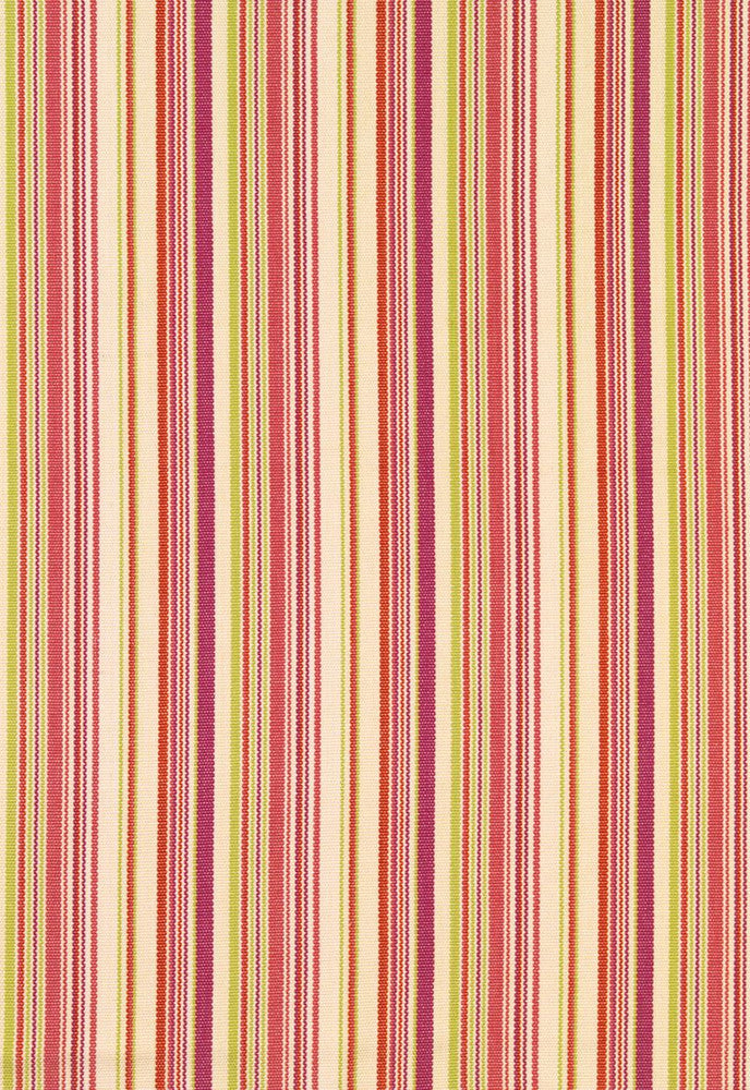 Malibu Stripe Cerise 63450 by Schumacher Designer Fabric Chroma 100% Cotton Wyzenbeek 6,000 Horizontal: 4 and Vertical: - 54.5 - Swanky Fabrics -