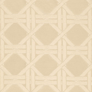 Silk Fret Oyster 63562 by Schumacher Designer Fabric