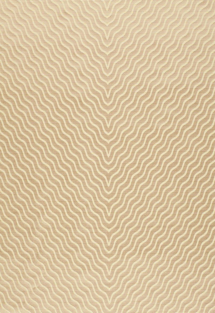 Ripple Effect Champagne 63571 by Schumacher Designer Fabric Modern-Glamour 100% Silk Wyzenbeek 5,000 Horizontal: 27.5 and Vertical: 2.375 55 - Swanky Fabrics -
