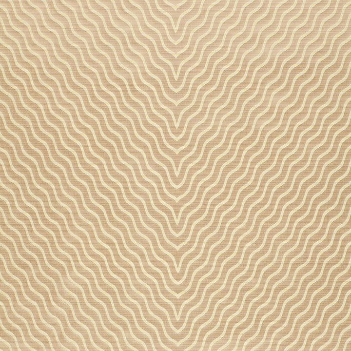 Ripple Effect Champagne 63571 by Schumacher Designer Fabric MODERN GLAMOUR See Sample INDIA . </p><p>Repeat: Horizontal: 27 1/2" (70CM) and Vertical: 2 3/8" (6CM) 55" WIDE (140CM) - Swanky Fabrics -