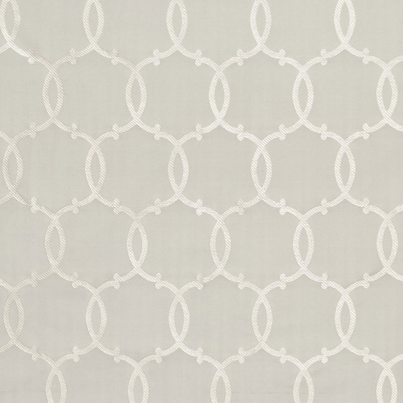 Silk Tracery Pearl 63711 by Schumacher Designer Fabric MODERN GLAMOUR See Sample INDIA LIGHT DUTY </p><p>Repeat: Horizontal: 4 5/8" (12CM) and Vertical: 8 1/8" (21CM) 54 7/8" WIDE (139CM) - Swanky Fabrics -