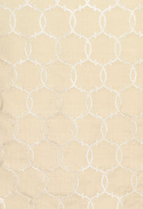 Silk Tracery Alabaster 63712 by Schumacher Designer Fabric