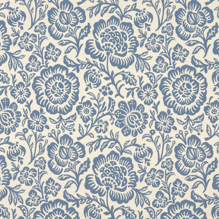 6404 Wedgewood Floral by Charlotte Designer Fabric Garden Collection 37% Cotton, 36% Rayon, 27% Polyester Asia Exceeds 70,000 Wyzenbeek Rubs (Heavy Duty) Horizontal: 14" x Vertical: 15" 54 Inches - Swanky Fabrics -