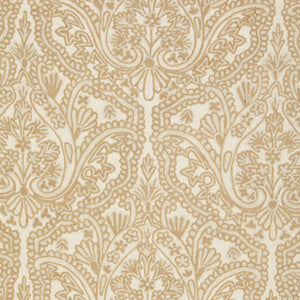 Claremont Crewel Embroidery Bisque 64313 by Schumacher Designer Fabric
