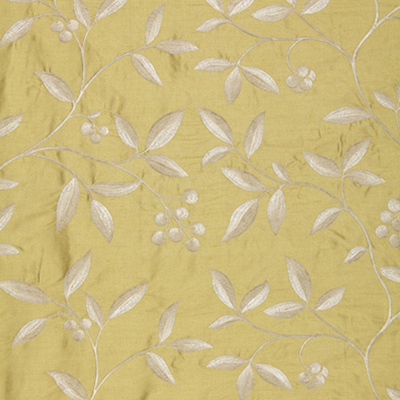 Adelaide Embroidery Linden 64330 by Schumacher Designer Fabric CHROMA See Sample INDIA LIGHT DUTY </p><p>Repeat: Horizontal: 25 1/2" (65CM) and Vertical: 14 3/4" (37CM) 54" WIDE (137CM) - Swanky Fabrics -