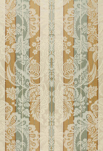 Savannah Imberline Damask Ciel 64391 by Schumacher Designer Fabric