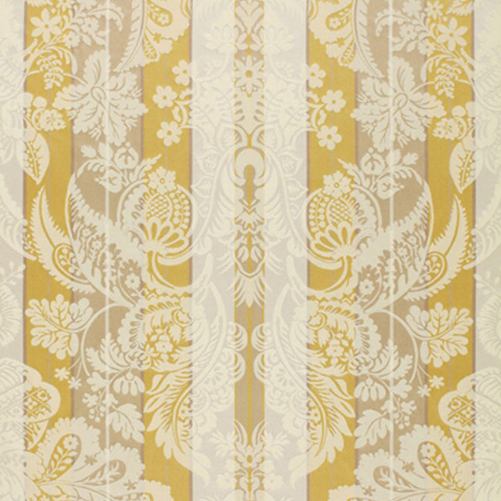 Savannah Imberline Damask Chardonnay 64393 by Schumacher Designer Fabric CLASSIC WOVENS See Sample INDIA LIGHT DUTY </p><p>Repeat: Horizontal: 27 1/2" (70CM) and Vertical: 27 1/4" (69CM) 55" WIDE (140CM) - Swanky Fabrics -
