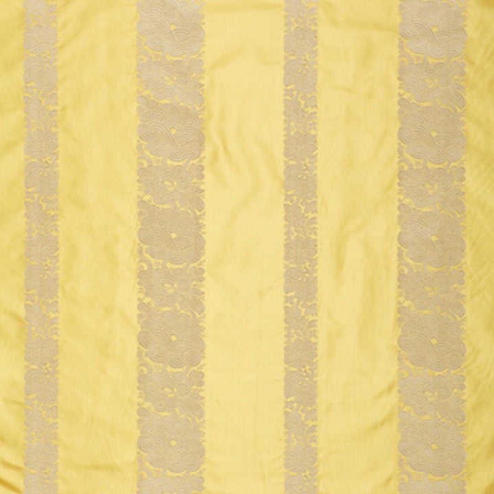 Mandarin Silk Stripe Sunlight 64430 by Schumacher Fabric Schumacher Fabric Mandarin Silk Stripe Sunlight 64430Fabric SILK 100% INDIA </p><p>Repeat: H: HORZ. 13 3/8" (34CM) , V: VERT. 5 3/8" (14CM) 54 - Fabric Carolina -