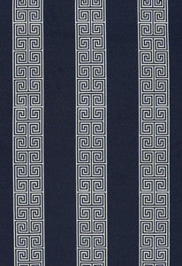 Maiandros Weave Indigo 64603 by Schumacher Designer Fabric