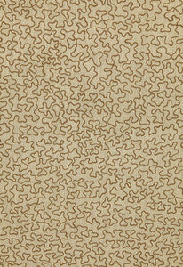 Vermicelli Embroidery Raffia 64670 by Schumacher Designer Fabric