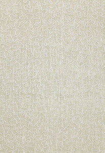 Vermicelli Embroidery Pearl 64673 by Schumacher Designer Fabric