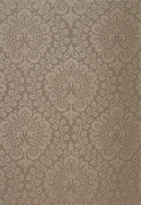 Amalfi Damask Smoke 64692 by Schumacher Designer Fabric