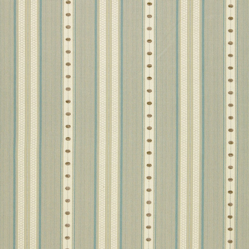 Francesca Stripe Moonstone 64750 by Schumacher Fabric Schumacher Fabric Francesca Stripe Moonstone 64750Fabric COTTON 76% ITALY </p><p>Repeat: H: HORZ. 6 3/4" (17CM) , V: VERT. 1" (3CM) 54 - Fabric Carolina -