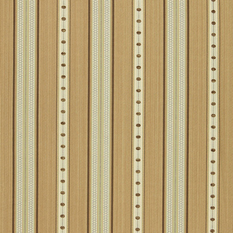 Francesca Stripe Biscuit 64751 by Schumacher Designer Fabric CHROMA See Sample ITALY MEDIUM DUTY </p><p>Repeat: Horizontal: 6 3/4" (17CM) and Vertical: 1" (3CM) 54" WIDE (137CM) - Swanky Fabrics -
